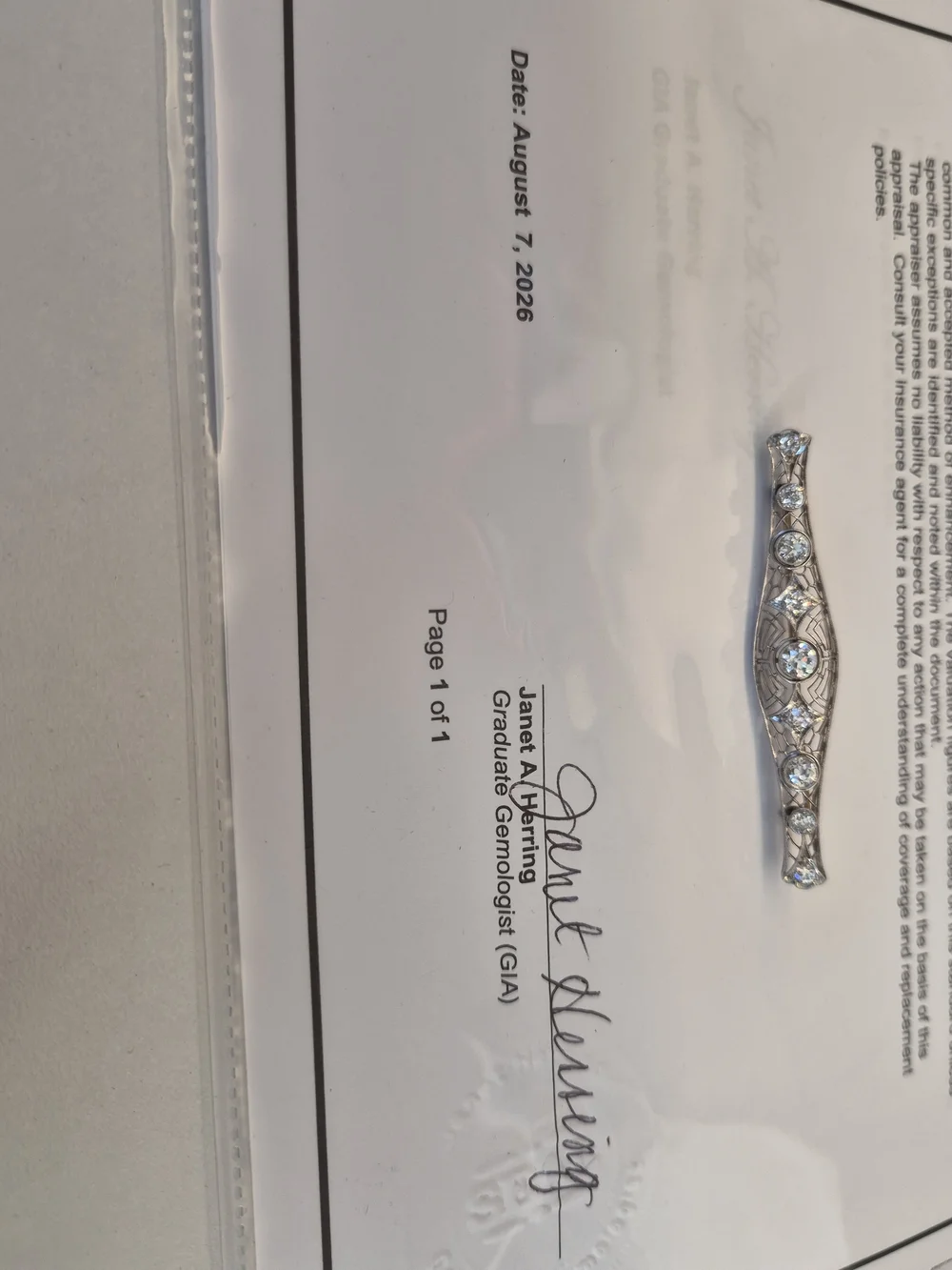Vintage platinum 14k